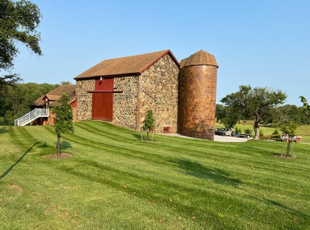 Belmont Manor stone barn silo Eldridge Property Management